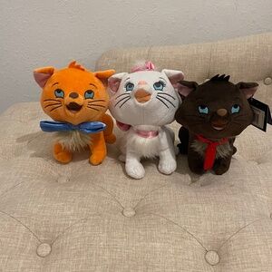 Disney Aristocats Plushes DisneyLand Paris Rare